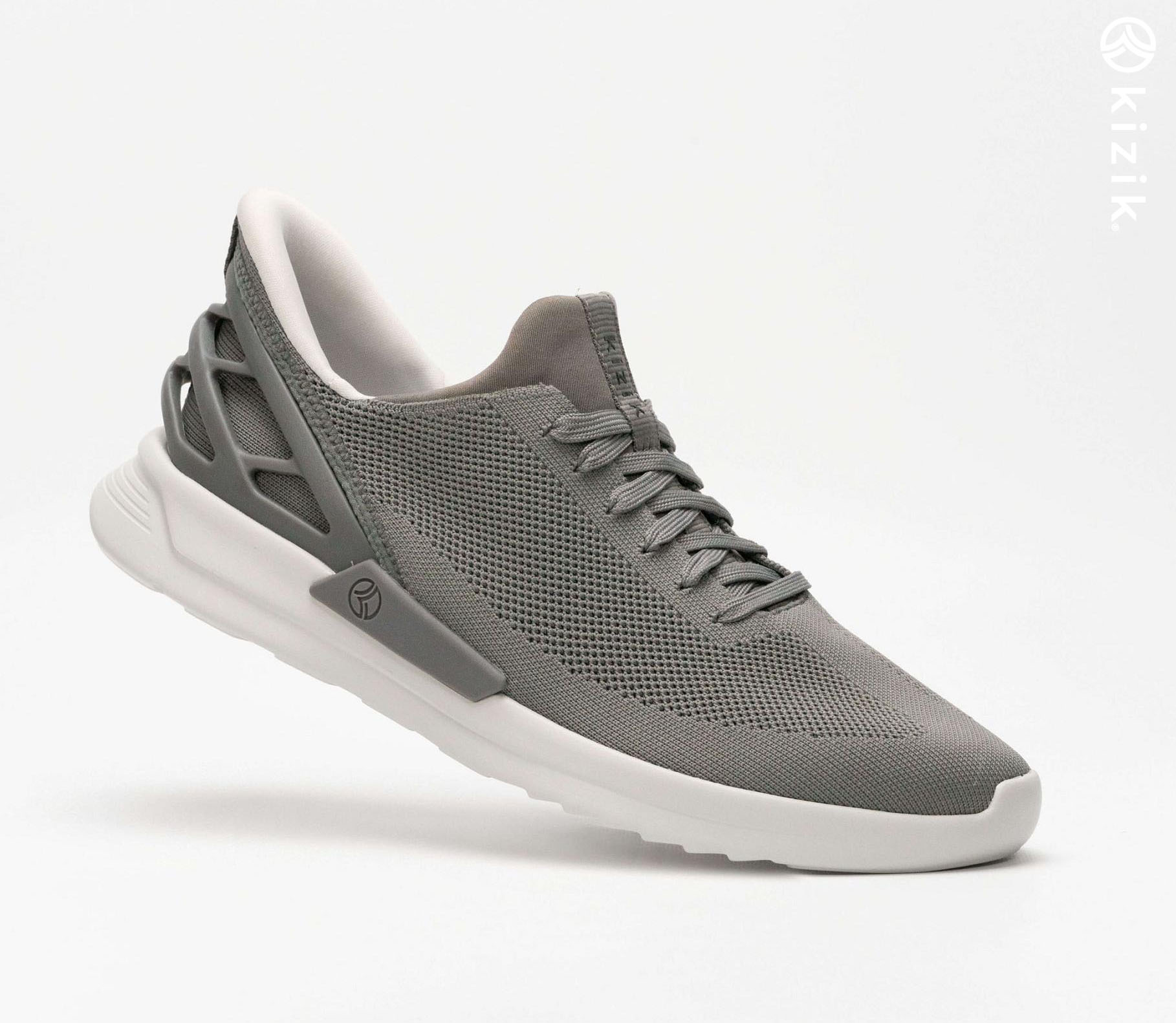 Kizik Cairo Men's Shoes Light Grey | UK-V20