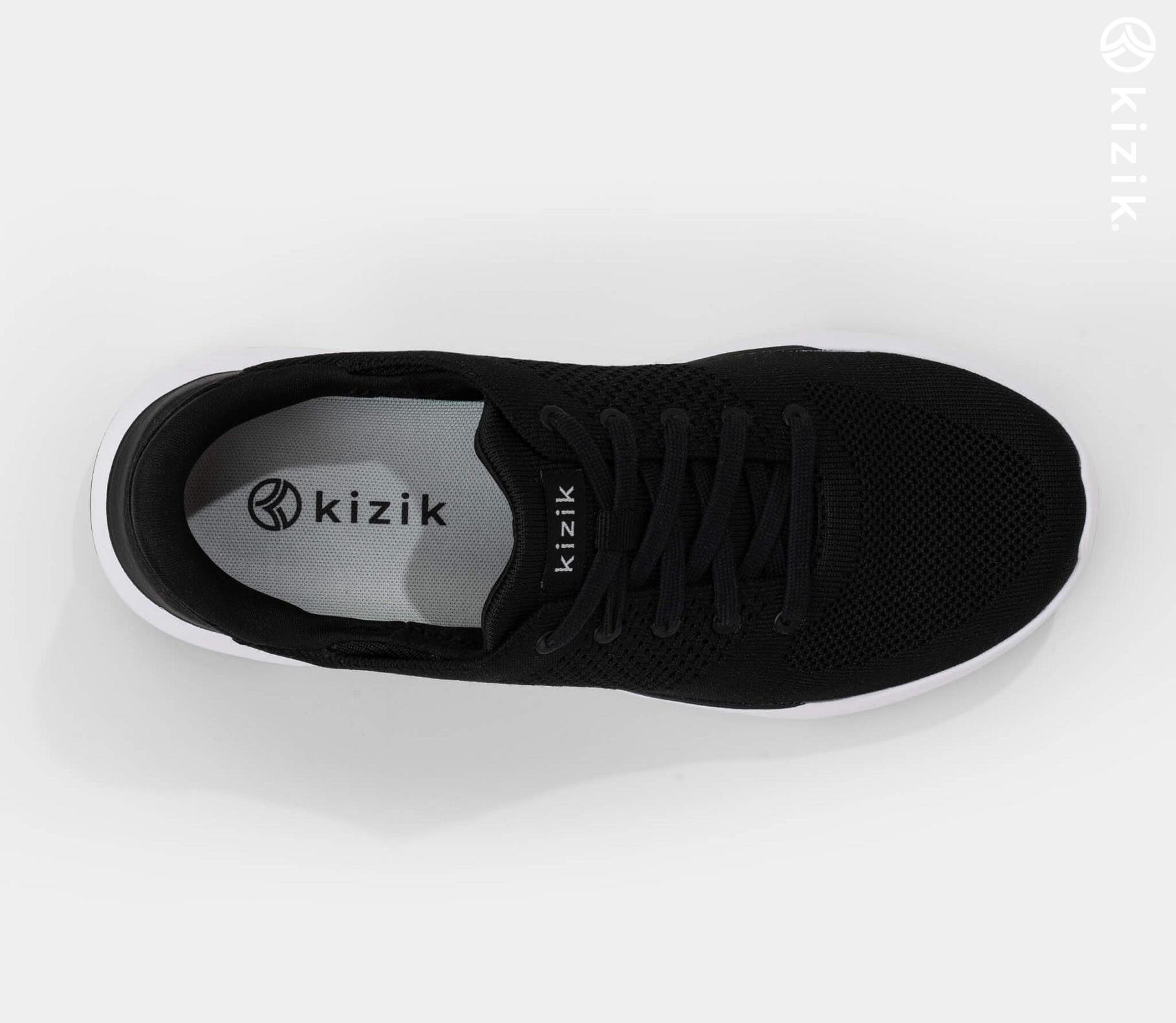 Kizik Lima Men's Shoes Black/White | UK-K54