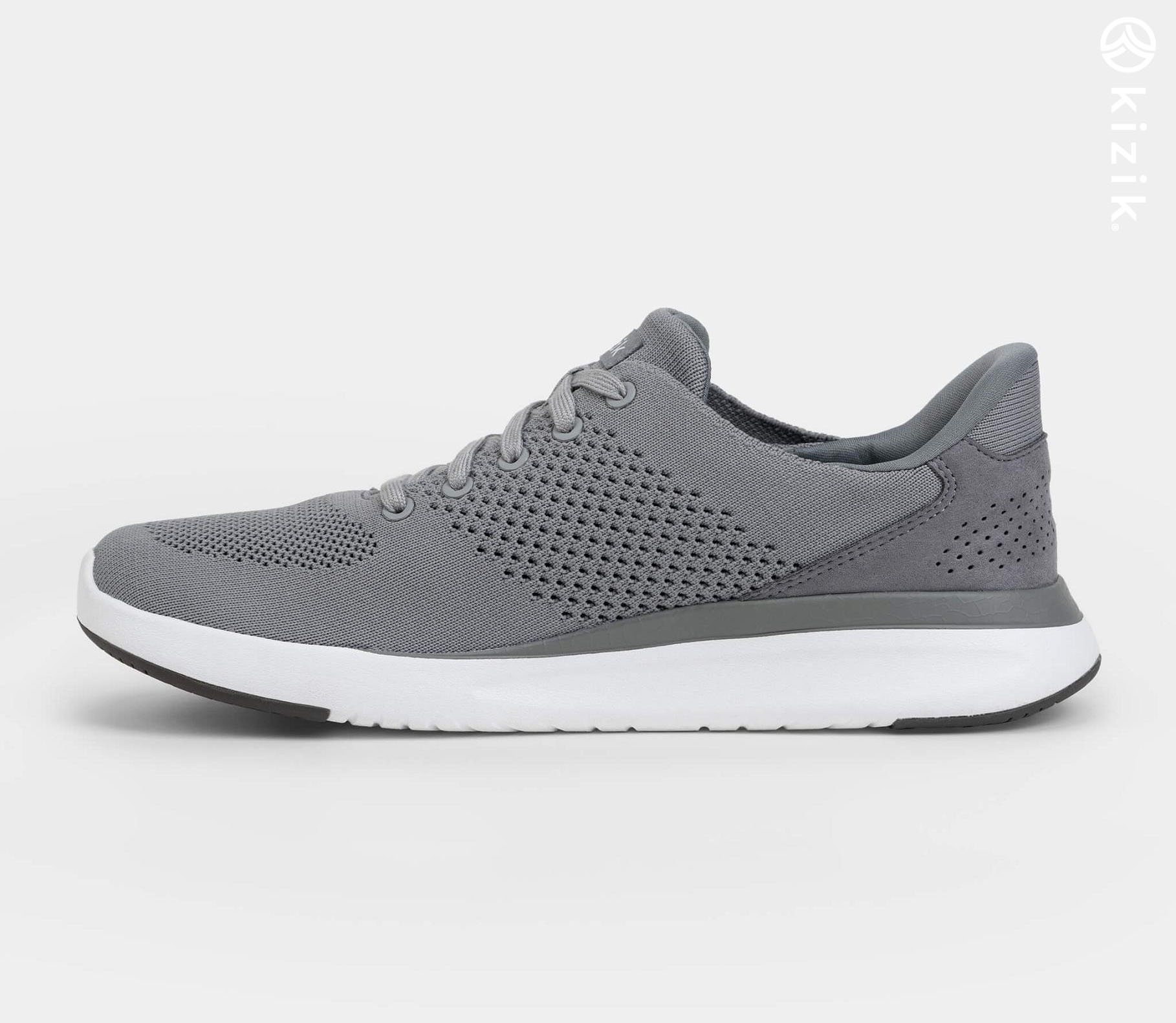 Kizik Lima Men's Shoes Grey | UK-I56