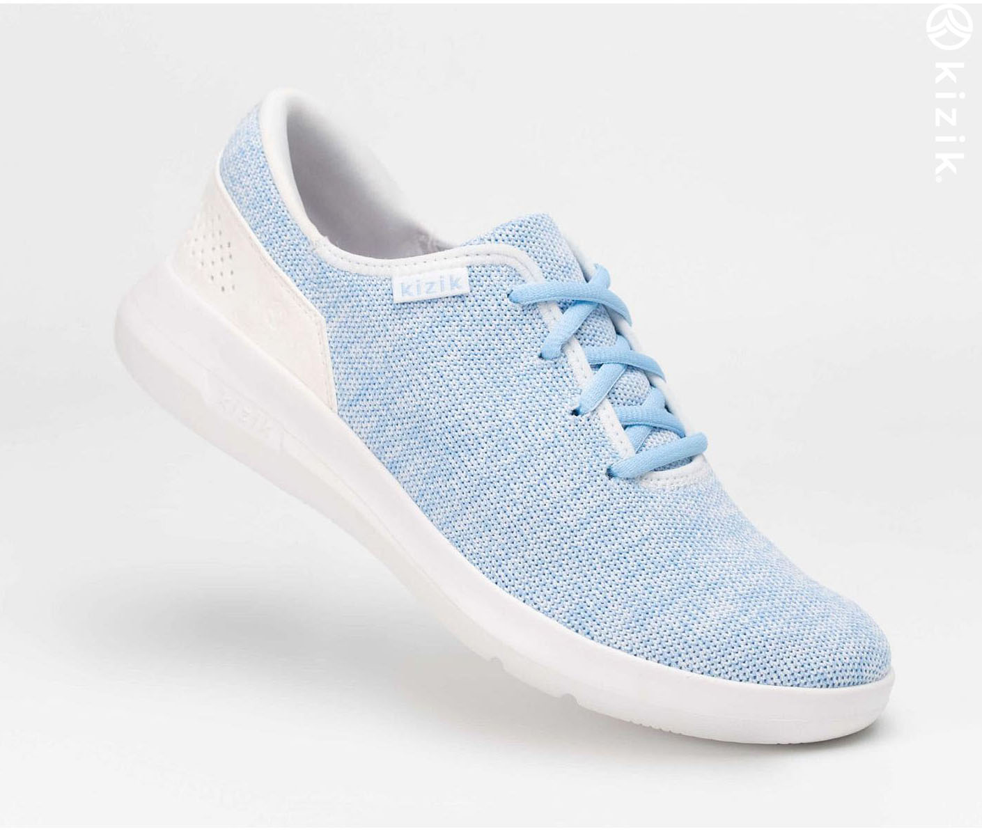 Kizik Madrid Eco Knit Women's Shoes Blue | UK-A40