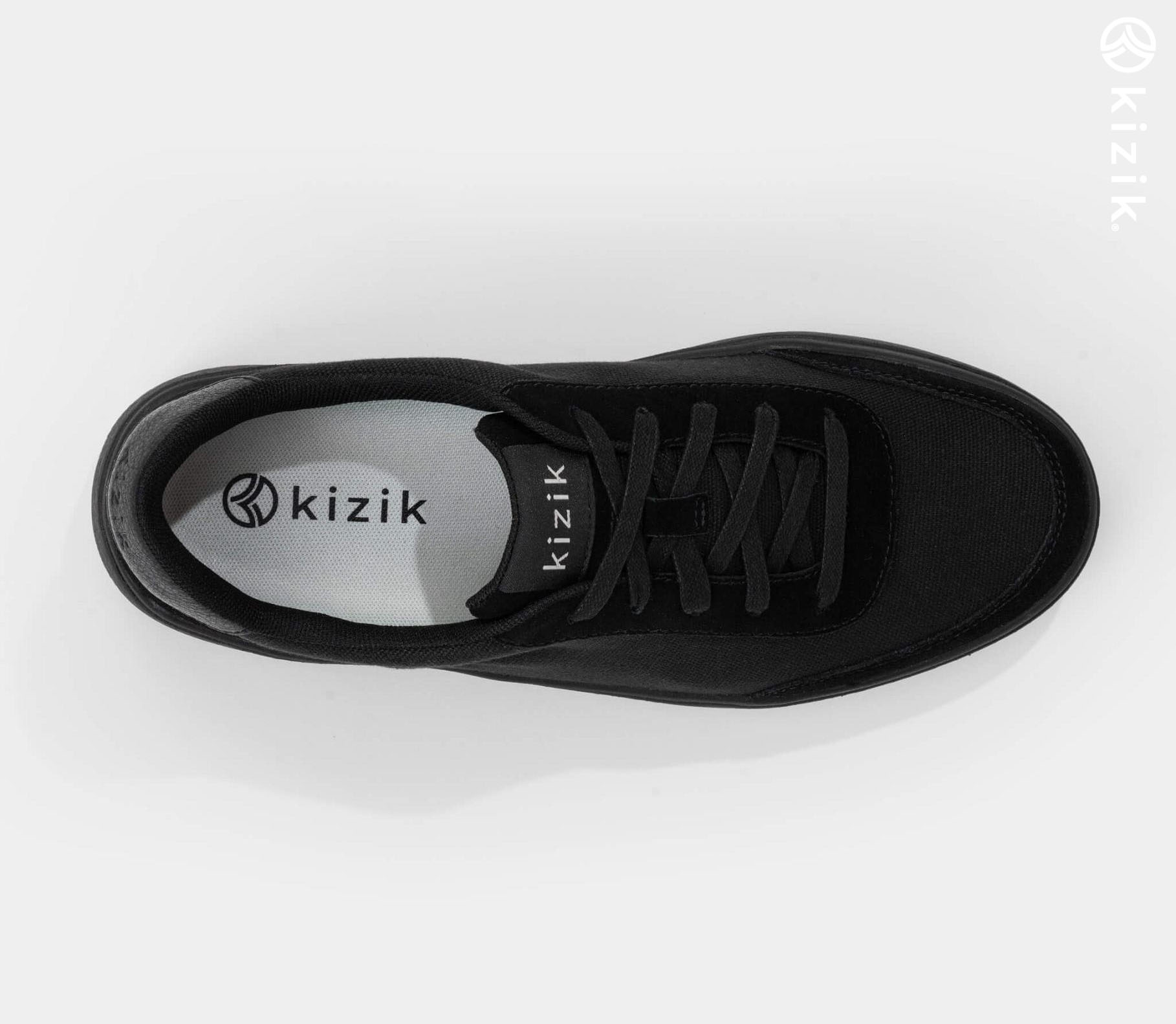 Kizik Prague Men's Shoes Black | UK-Q28