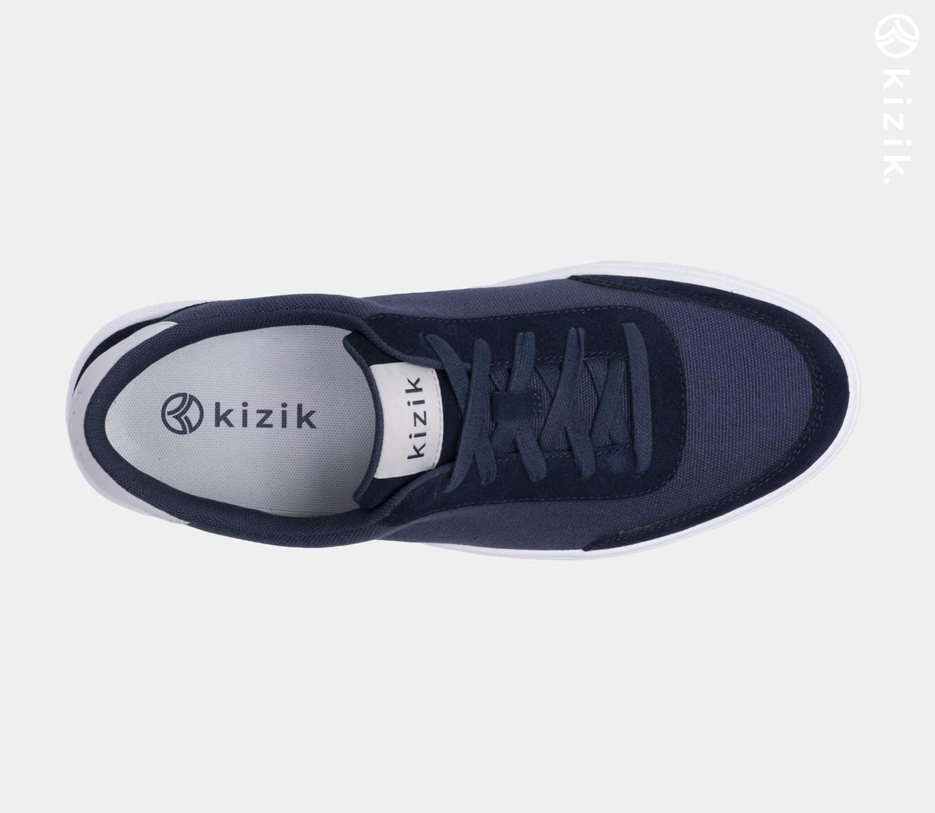 Kizik Prague Men's Shoes Blue | UK-G23