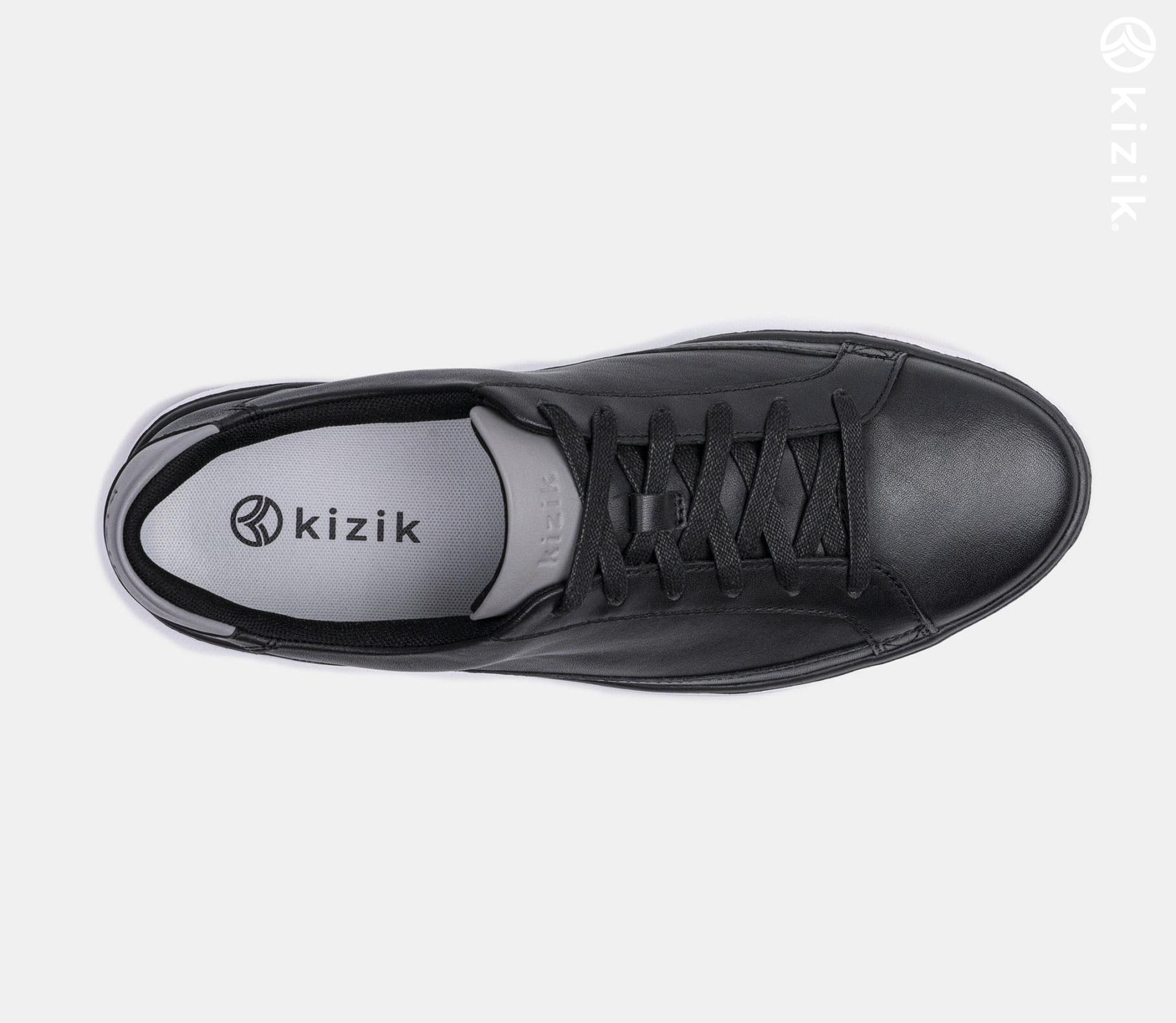 Kizik Vegas Men's Shoes Black | UK-F24